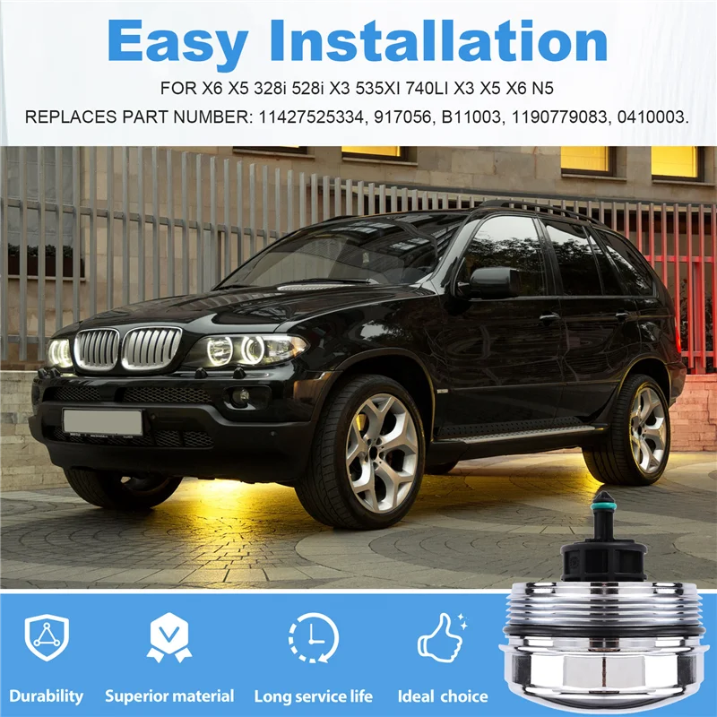 11427525334 Upgrade Aluminum Oil Filter Housing Cover Cap For BMW X6 X5 328I 528I X3 535XI 740LI X3 X5 X6 N5 Engine
11427525334 Upgrade Aluminum Oil Filter Housing Cover Cap For BMW X6 X5 328I 528I X3 535XI 740LI X3 X5 X6 N5 Engine