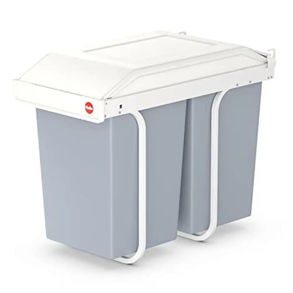 Multi-Box Duo L Pull-Out Kitchen Trash Can, 2 x 3.7 Gal (7.4 Gal Total), Blue/Gray - Csion-Resistant, Sliding Lid, Under Cabinet
Multi-Box Duo L Pull-Out Kitchen Trash Can, 2 x 3.7 Gal (7.4 Gal Total), Blue/Gray - Csion-Resistant, Sliding Lid, Under Cabinet