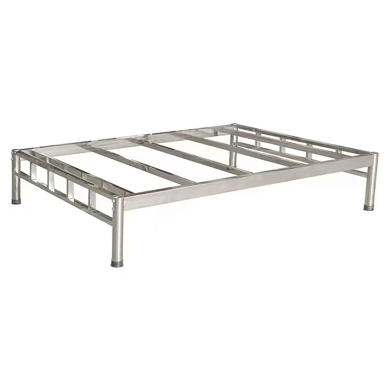 Tatami bed without bedside stainless steel suspended bed modern simple single double hotel household bed frame
Tatami bed without bedside stainless steel suspended bed modern simple single double hotel household bed frame