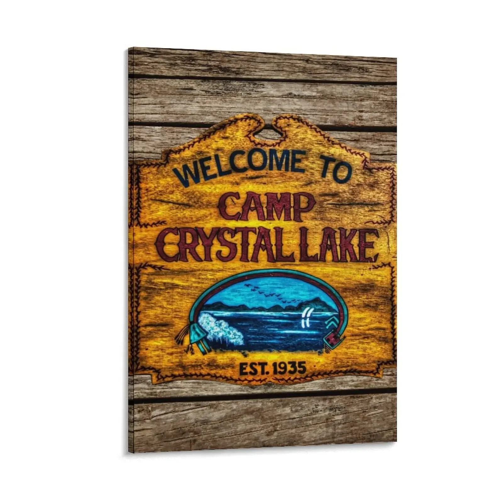 Camp Crystal Lake Canvas Painting interior paintings Decoration bedroom canvas wall art
Camp Crystal Lake Canvas Painting interior paintings Decoration bedroom canvas wall art