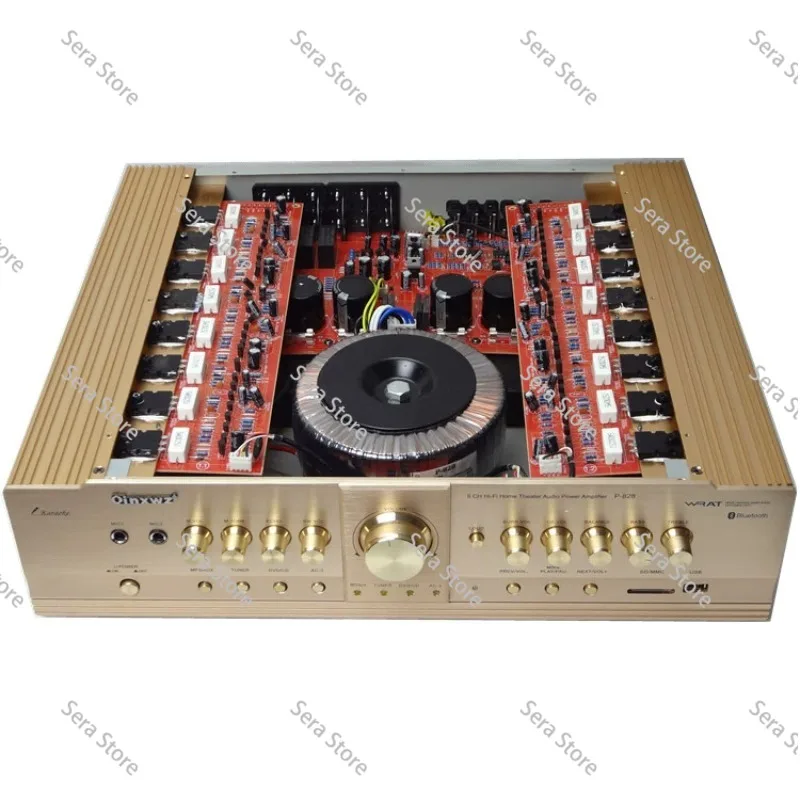 220V 6-Channel high-power home theater AV power amplifier subwoofer Bluetooth USB home 5.1 digital fiber coaxial
220V 6-Channel high-power home theater AV power amplifier subwoofer Bluetooth USB home 5.1 digital fiber coaxial