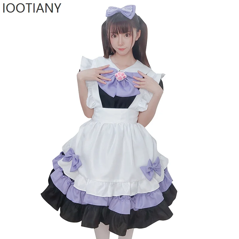 Japanese Anime Two-dimensional Loli Women's Cat Claws Sweet Cute Lolita Black And Purple Dress Cosplay Costume Maid Uniform 2025
Japanese Anime Two-dimensional Loli Women's Cat Claws Sweet Cute Lolita Black And Purple Dress Cosplay Costume Maid Uniform 2025