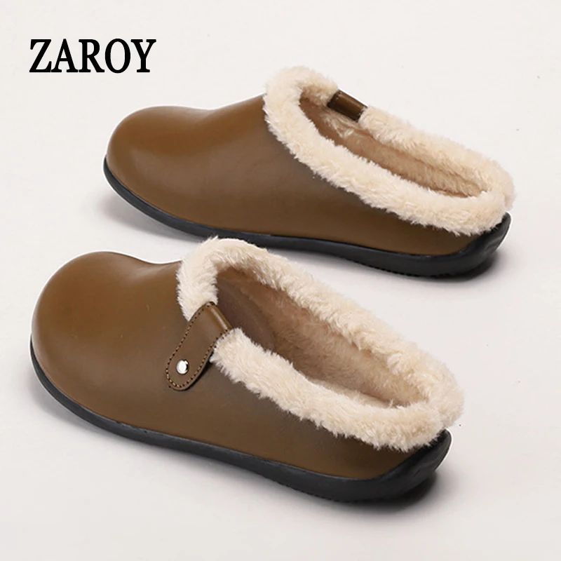 Женские сабо, зимняя теплая хлопковая обувь, тапочки с мягкой подкладкой из искусственной кожи, уличные плюшевые сабо Chanclas Zapatos De Mujer Pantuflas
Женские сабо, зимняя теплая хлопковая обувь, тапочки с мягкой подкладкой из искусственной кожи, уличные плюшевые сабо Chanclas Zapatos De Mujer Pantuflas