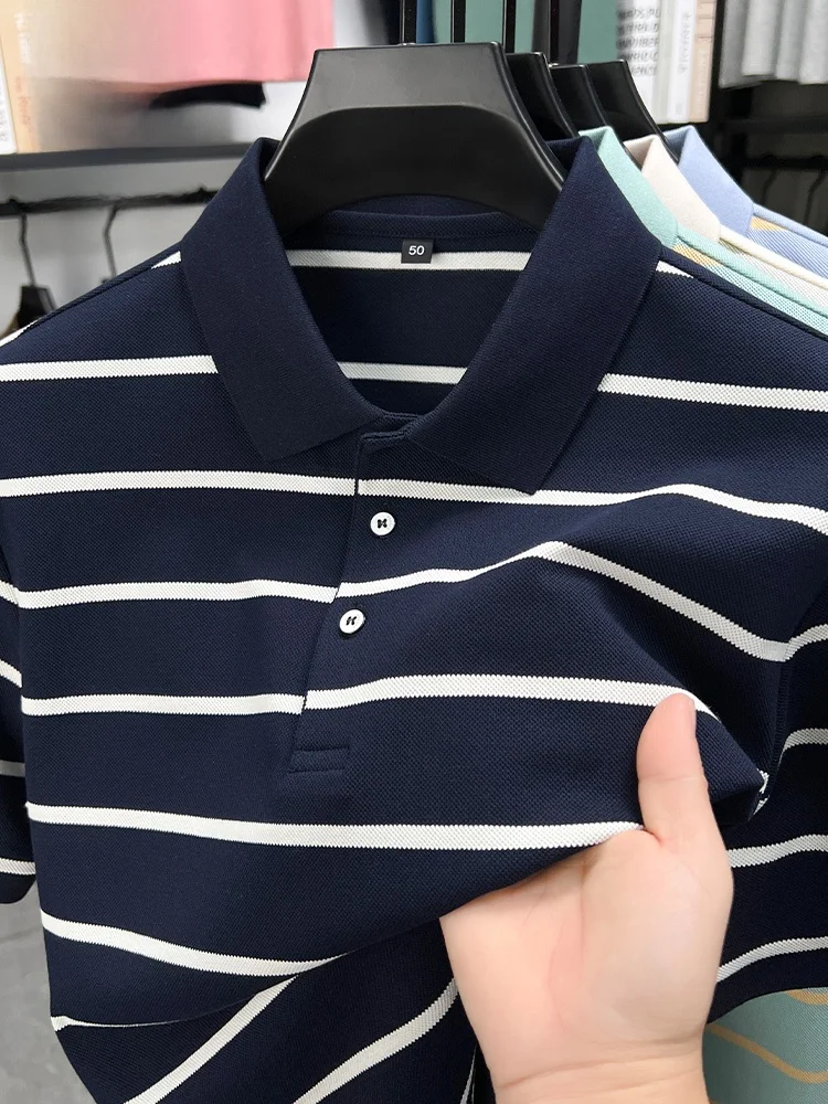 Летняя новинка: мужская повседневная дышащая футболка с отложным воротником, свободного кроя, из смесового хлопка и полиэстера
Летняя новинка: мужская повседневная дышащая футболка с отложным воротником, свободного кроя, из смесового хлопка и полиэстера