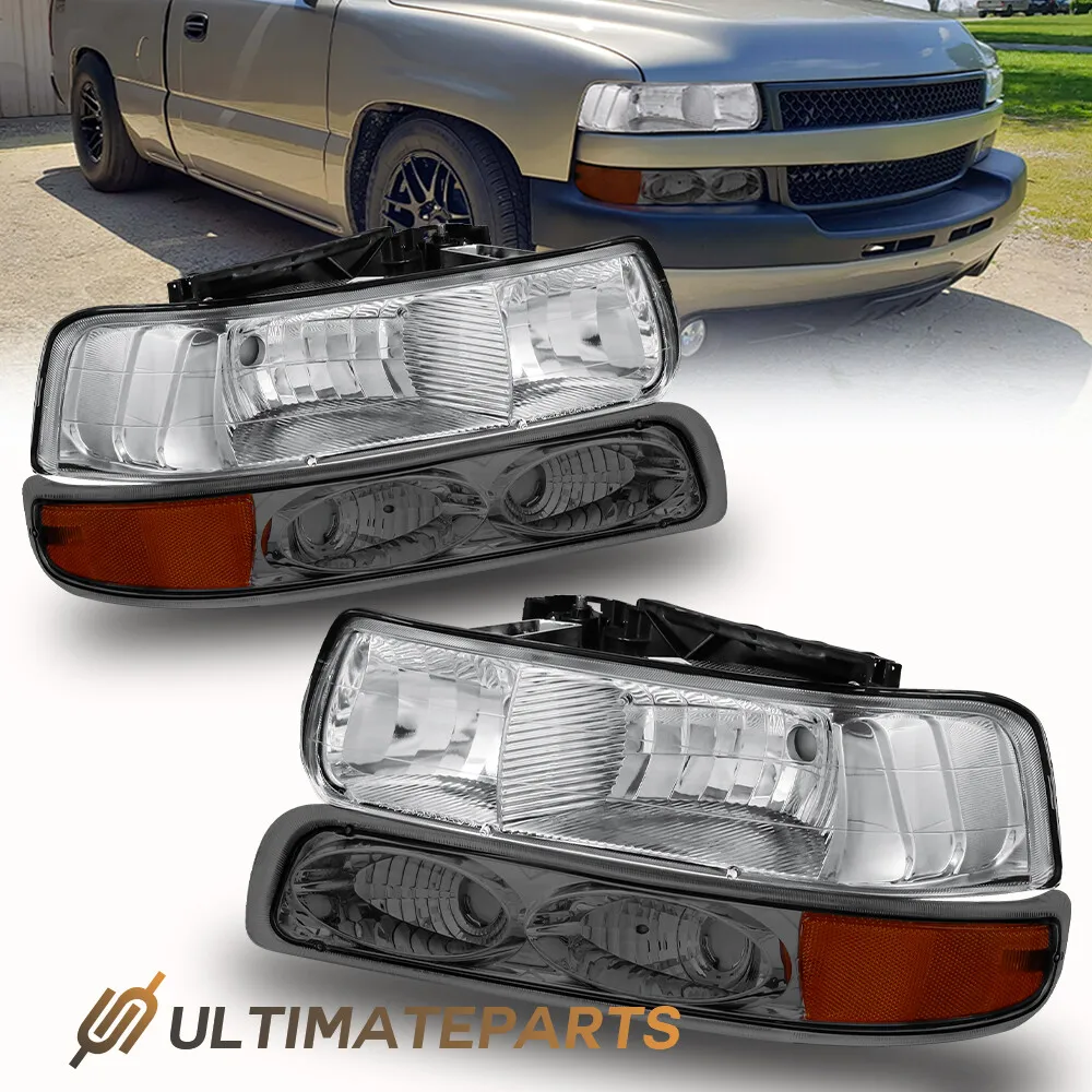 Headlights Assembly For 1999-02 Chevy Silverado & For 2000-2006 Tahoe Suburban 1500
Headlights Assembly For 1999-02 Chevy Silverado & For 2000-2006 Tahoe Suburban 1500