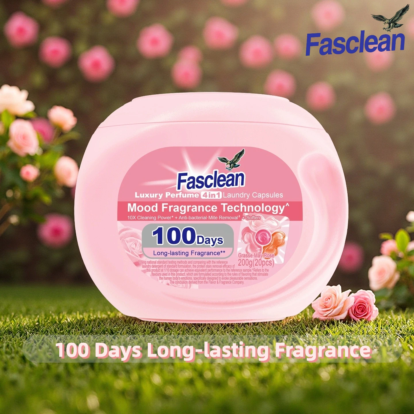 Fasclean 4 in 1 Luxury Laundry Capsules | Long Lasting Perfume | Quick Clean & Soft Clothes 20pods
Fasclean 4 in 1 Luxury Laundry Capsules | Long Lasting Perfume | Quick Clean & Soft Clothes 20pods