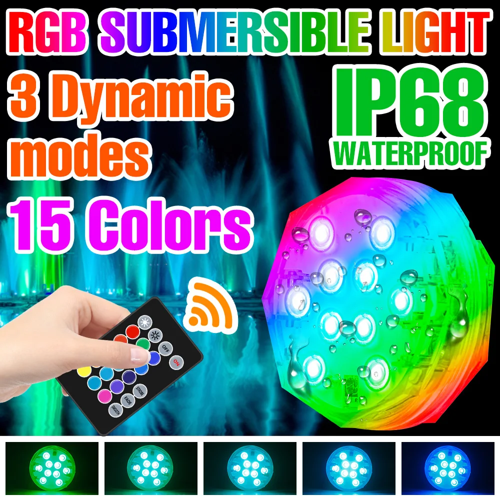 Погружной светодиодный RGB-светильник, водонепроницаемый садовый светильник для бассейна, аквариума, освесветильник для свадебной вечеринки, Рождественское украшение
Погружной светодиодный RGB-светильник, водонепроницаемый садовый светильник для бассейна, аквариума, освесветильник для свадебной вечеринки, Рождественское украшение