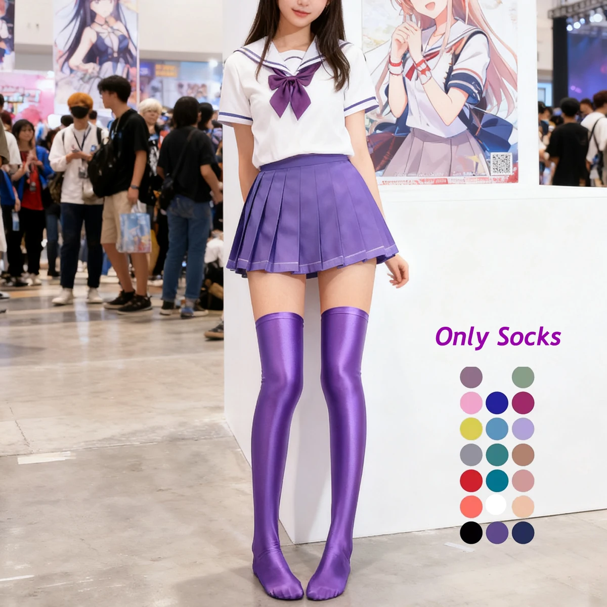 MJINM Japanese-style Belle Silky Smooth Yoga Sport Tall Tube Socks Glitter Spandex Knee-high Tight Stocking Cosplay Accessories
MJINM Japanese-style Belle Silky Smooth Yoga Sport Tall Tube Socks Glitter Spandex Knee-high Tight Stocking Cosplay Accessories