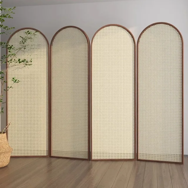 Bedroom block household pure solid wood screen partition living room door folding mobile rattan folding screen
Bedroom block household pure solid wood screen partition living room door folding mobile rattan folding screen