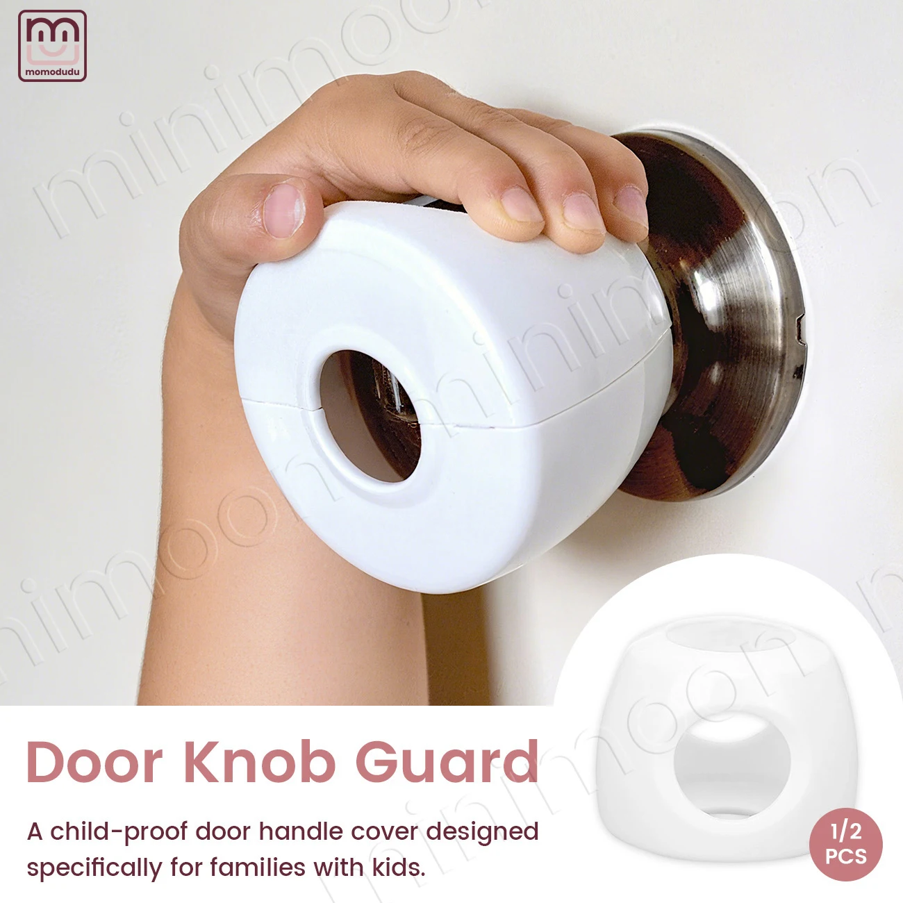 Child Proof Door Knob Covers, Anti-Collision Protectors for Standard Round Handles
Child Proof Door Knob Covers, Anti-Collision Protectors for Standard Round Handles