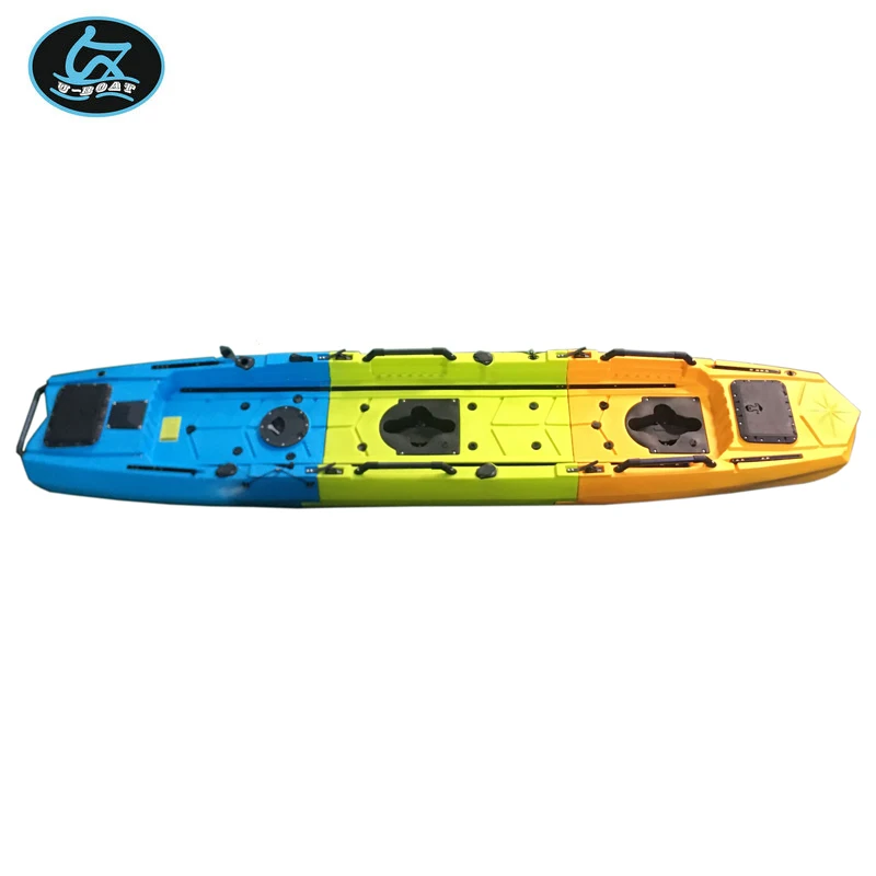 U-boat Hot Sale Tandem 14ft Three-section Kayak Modular Kayak Sit on Top Raowing Boat Canoe for Sale
U-boat Hot Sale Tandem 14ft Three-section Kayak Modular Kayak Sit on Top Raowing Boat Canoe for Sale