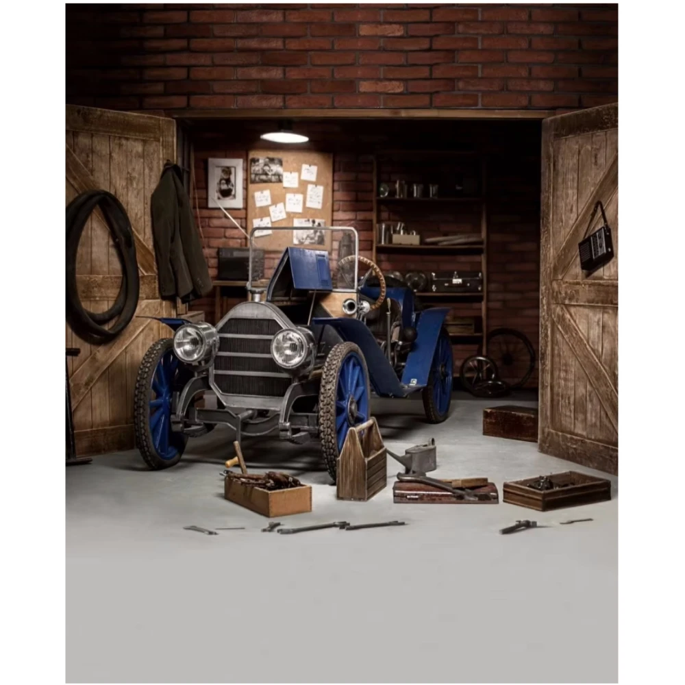 Vintage Garage Wooden Door Photography Backdrop Printed Blue Car Brick Wall Repair Tools Baby Machinist Photo Shoot Backgrounds
Vintage Garage Wooden Door Photography Backdrop Printed Blue Car Brick Wall Repair Tools Baby Machinist Photo Shoot Backgrounds