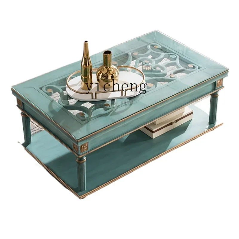 country style coffee table living room carved rectangular tea table retro Mediterranean TV cabinet coffee table combination
country style coffee table living room carved rectangular tea table retro Mediterranean TV cabinet coffee table combination