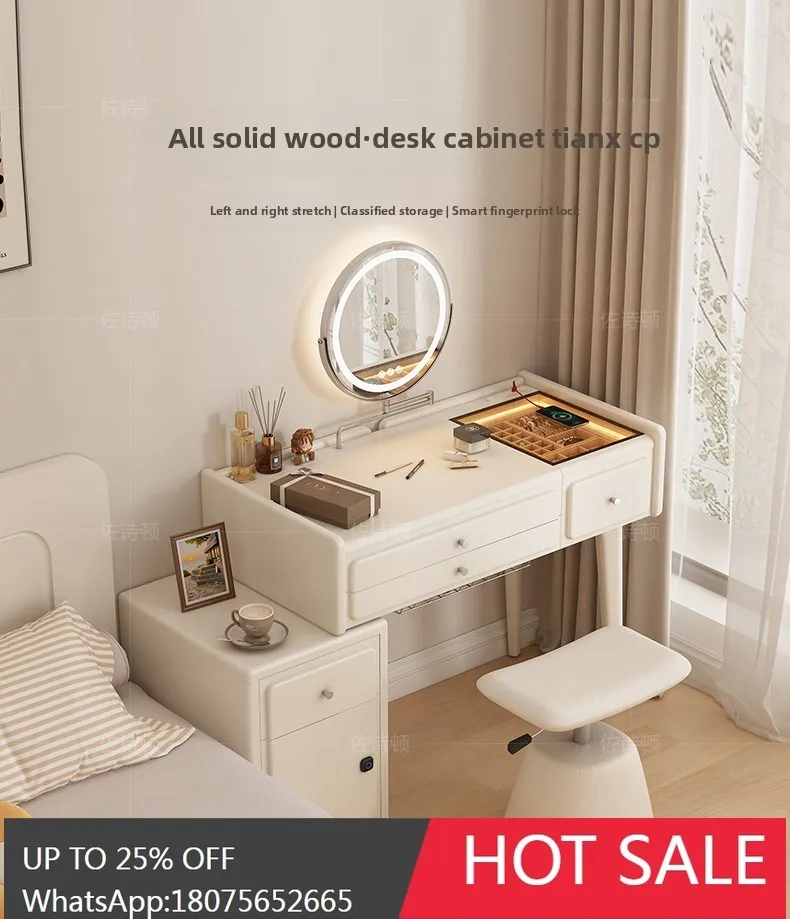 solid wood dresser storage cabinet integrated telescopic light luxury high sense multi-function
solid wood dresser storage cabinet integrated telescopic light luxury high sense multi-function