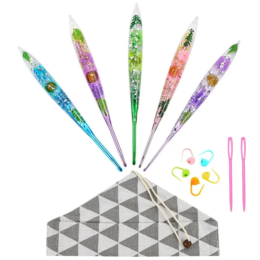 Crochet Hooks Ergonomic Crochet Hook with Floral Plastic Grips Longer Smooth Glide Crocheting Hook for Arthritic Hands,Beginners
Crochet Hooks Ergonomic Crochet Hook with Floral Plastic Grips Longer Smooth Glide Crocheting Hook for Arthritic Hands,Beginners