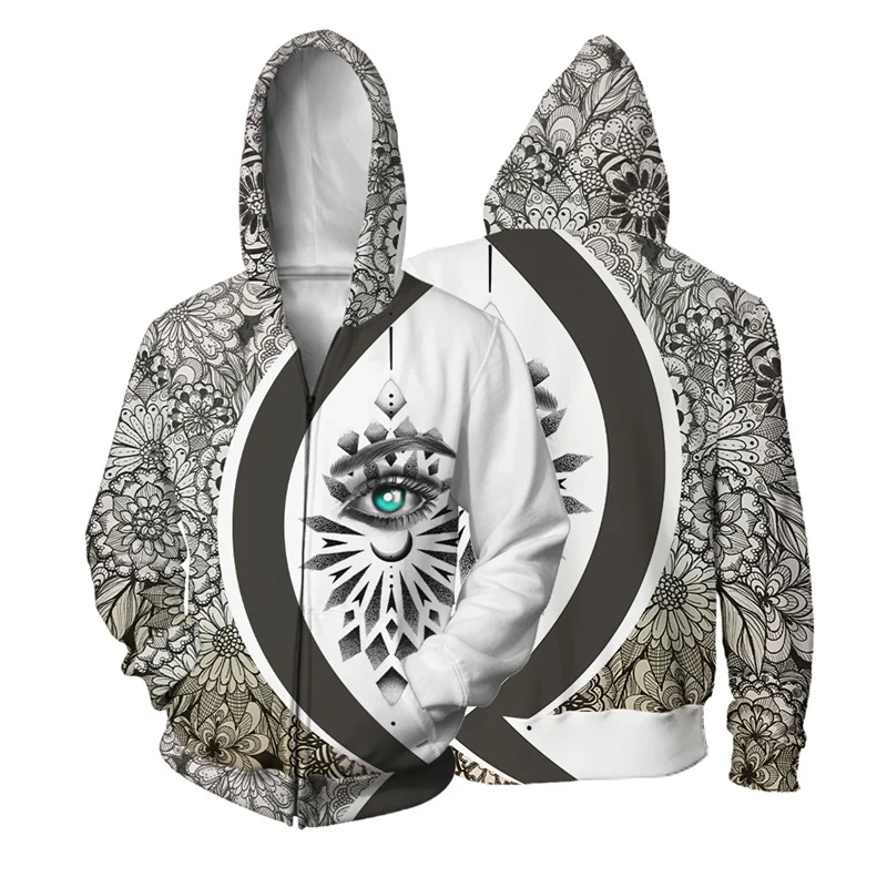 3D Printed Eye Flower Zipper Hoodie For Men Jesus Graphic Sweatshirts Autumn Casual Loose Pullover Long Sleeves Street Hoodies
3D Printed Eye Flower Zipper Hoodie For Men Jesus Graphic Sweatshirts Autumn Casual Loose Pullover Long Sleeves Street Hoodies