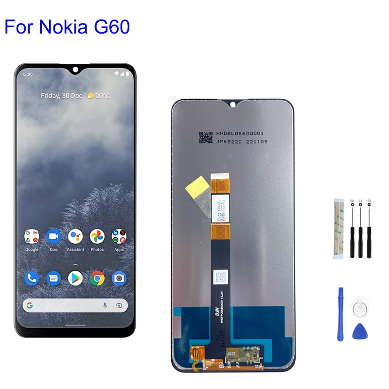 6.58" LCD Display Touch Scree DigitizerFull Assembly For Nokia G60 TA-1490 TA-1475 Replacement Repair Parts
6.58" LCD Display Touch Scree DigitizerFull Assembly For Nokia G60 TA-1490 TA-1475 Replacement Repair Parts