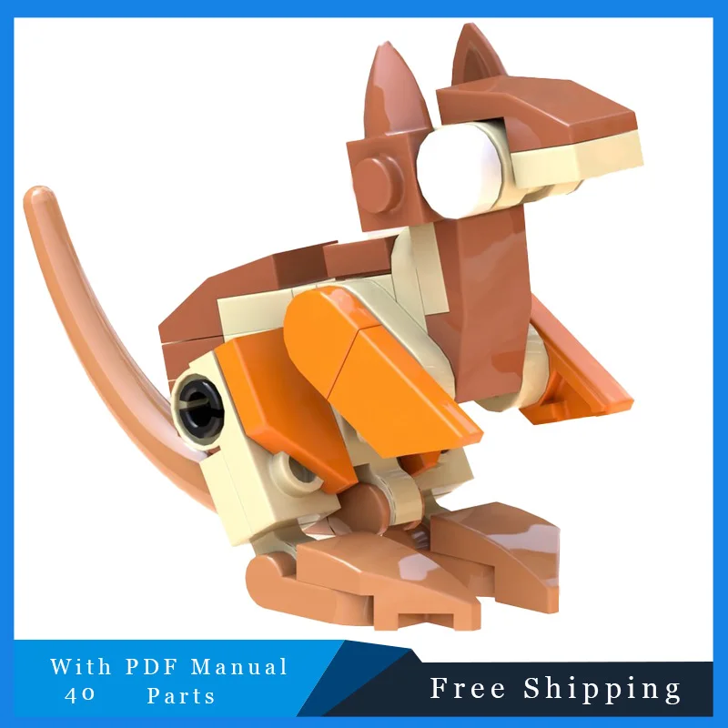 40 PCS MOC Animal Series Building Blocks Cute Big Eyed Kangaroo Model For Children Educational DIY Toy Creative Bricks Set Gift
40 PCS MOC Animal Series Building Blocks Cute Big Eyed Kangaroo Model For Children Educational DIY Toy Creative Bricks Set Gift