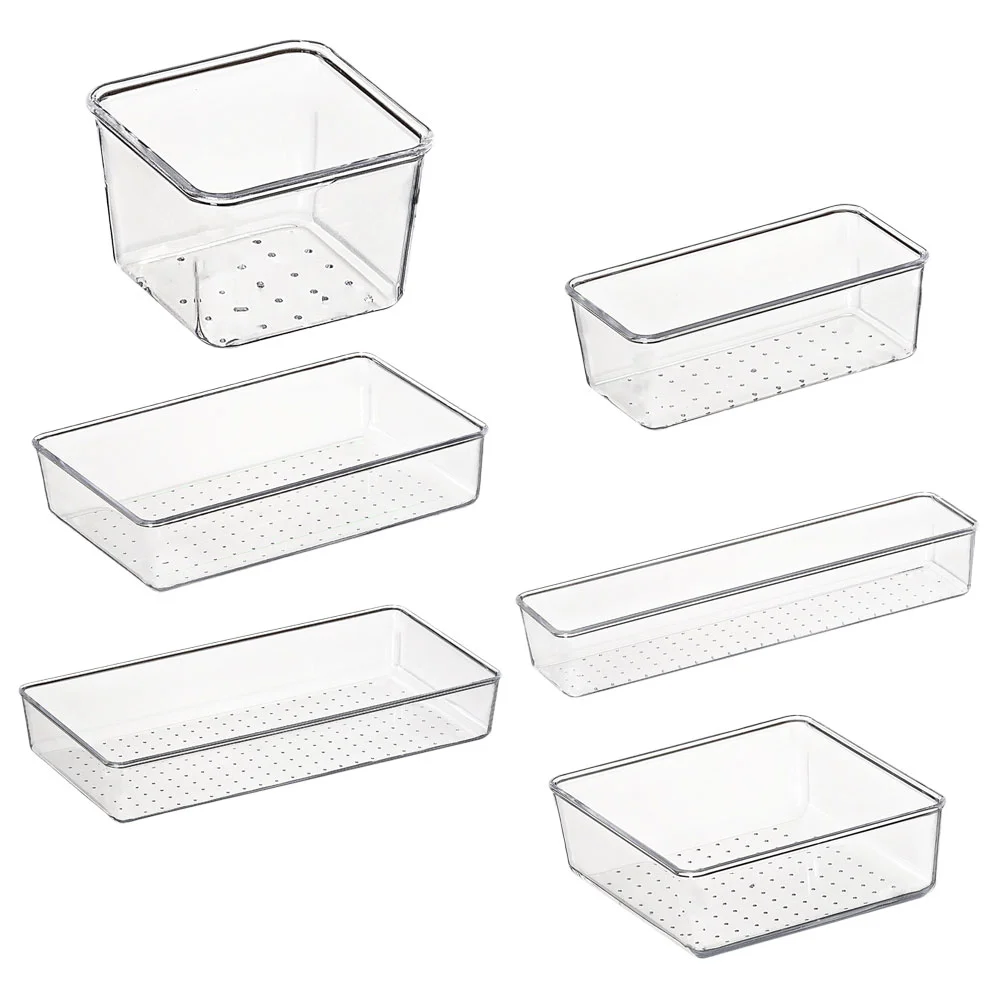 6 Pcs Drawer Storage Box Transparent Set A Small Square B Rectangle C Large Medium E Extra F Narrow Premium
6 Pcs Drawer Storage Box Transparent Set A Small Square B Rectangle C Large Medium E Extra F Narrow Premium