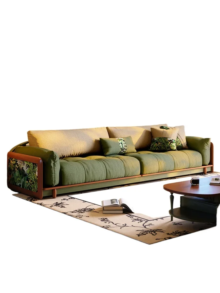 French retro fabric sofa living room small apartment straight row three people medium ancient dark green solid wood
French retro fabric sofa living room small apartment straight row three people medium ancient dark green solid wood