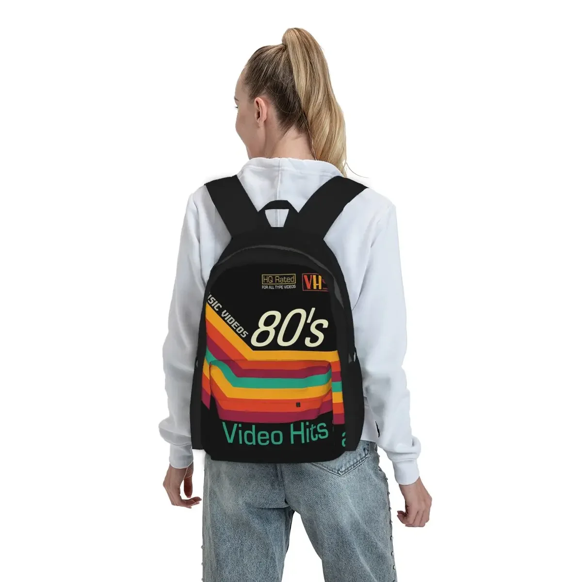 Retro Music Video Cassete VHS Backpack Boys Girls BookBag Kids School Bag Laptop Shoulder Bags for Men Women
Retro Music Video Cassete VHS Backpack Boys Girls BookBag Kids School Bag Laptop Shoulder Bags for Men Women