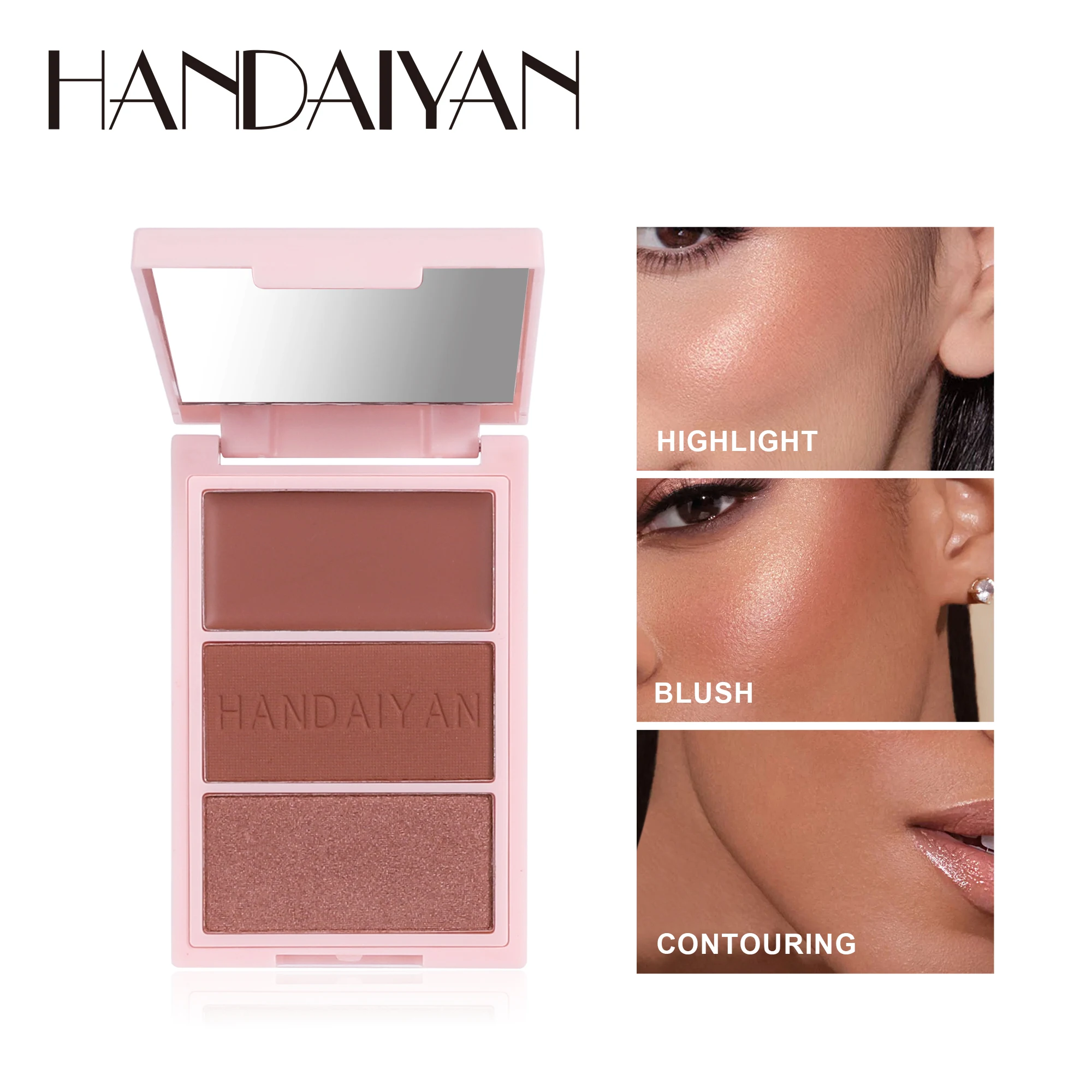 handaiyan tri-color matte blush all-in-one palette blush palette highlighter contour palette highlight face blush
handaiyan tri-color matte blush all-in-one palette blush palette highlighter contour palette highlight face blush