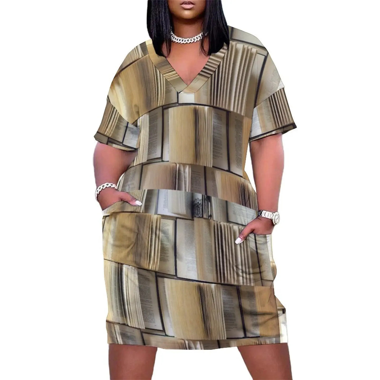 Open Book Pattern Loose Pocket Dress women's evening dresses 2025 dress for women summer
Open Book Pattern Loose Pocket Dress women's evening dresses 2025 dress for women summer