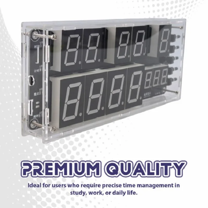 Large Screen Voice Clock Kit Calendar Digital Clock Electronic DIY Welding Training Loose Parts Assembly
Large Screen Voice Clock Kit Calendar Digital Clock Electronic DIY Welding Training Loose Parts Assembly