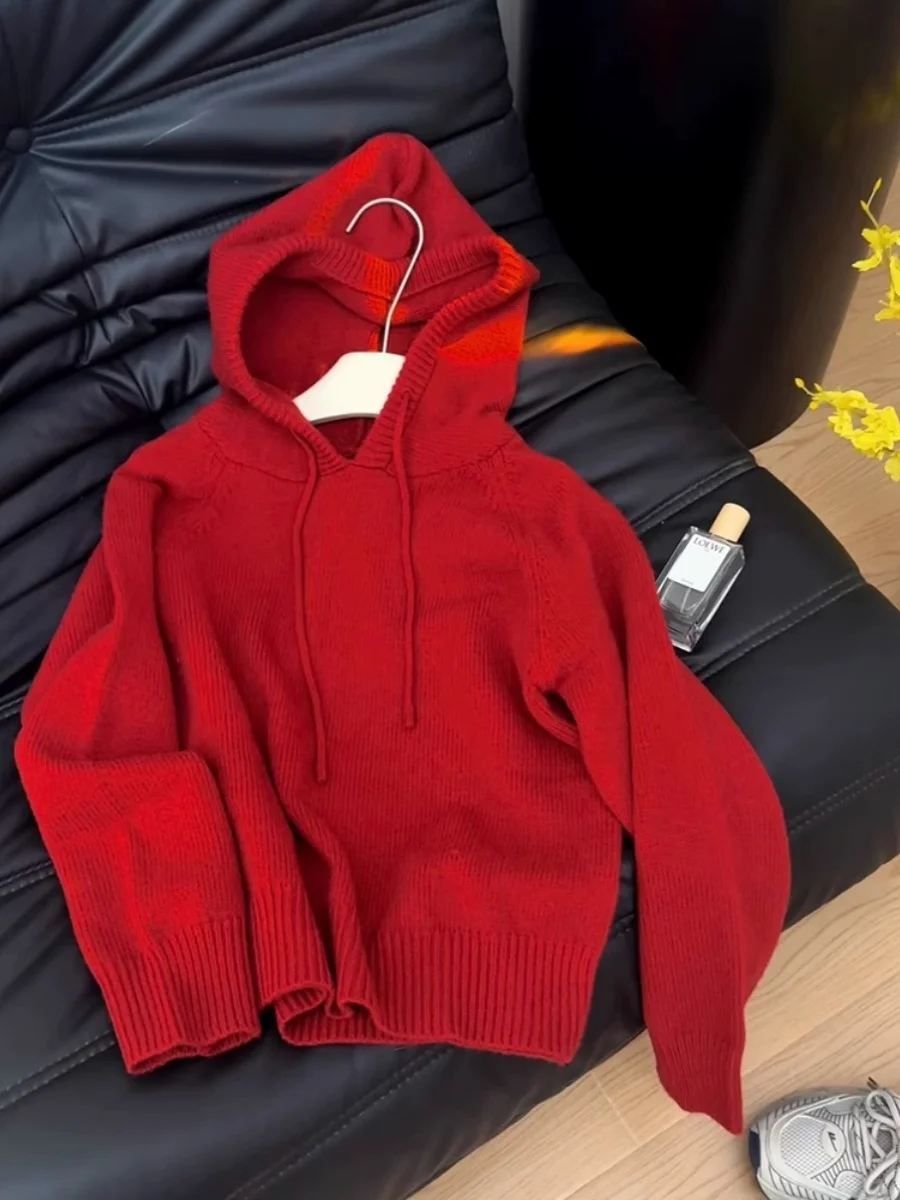 Осень-зима Cisas красный свитер с капюшоном Jaet женский мягкий уютный вязаный топ внутренняя одежда верхняя одежда для поездок на работу Sle Pure Color
Осень-зима Cisas красный свитер с капюшоном Jaet женский мягкий уютный вязаный топ внутренняя одежда верхняя одежда для поездок на работу Sle Pure Color