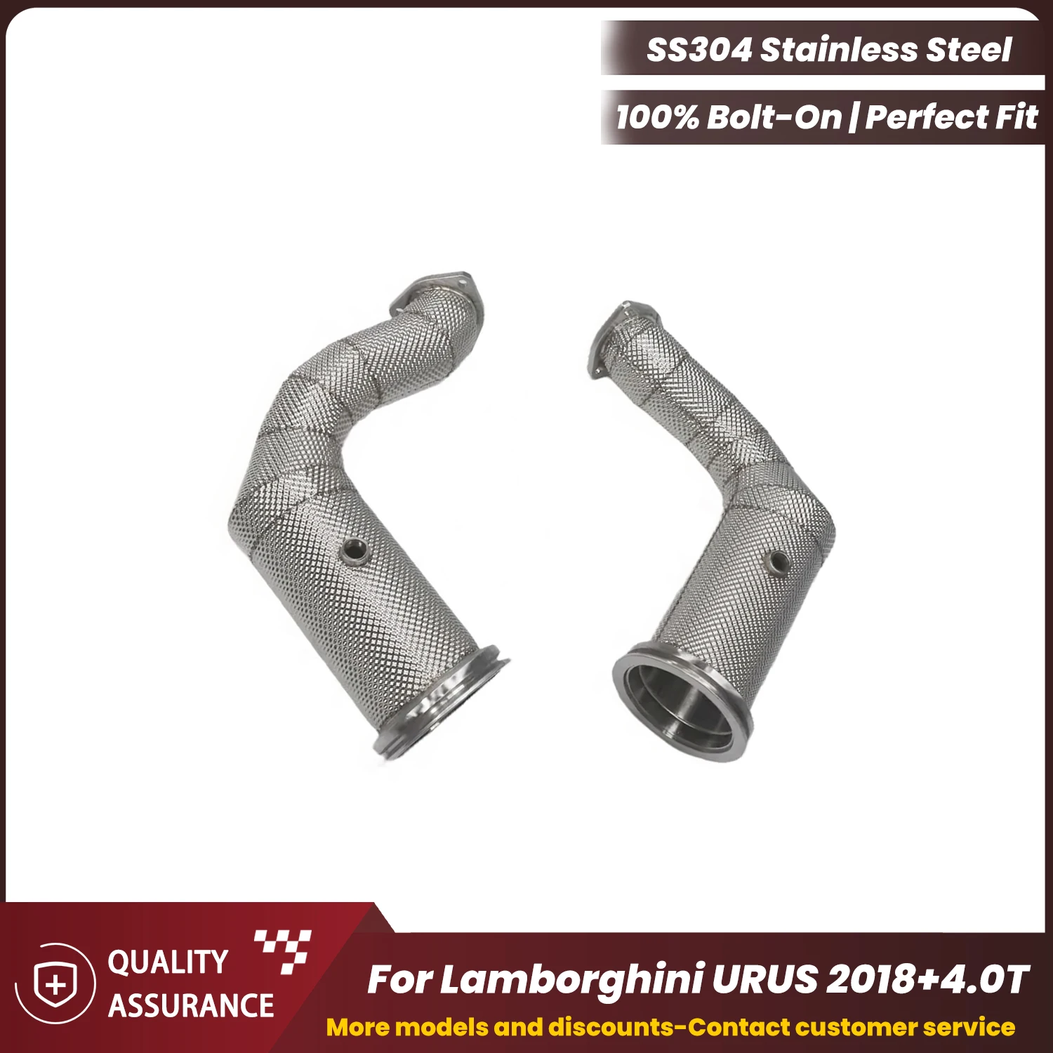 ECCF Sports Downpipe With Heat Shield For Lamborghini URUS 2018+4.0T Aggressive Exhaust Sound High Flow Performance Upgrade
ECCF Sports Downpipe With Heat Shield For Lamborghini URUS 2018+4.0T Aggressive Exhaust Sound High Flow Performance Upgrade