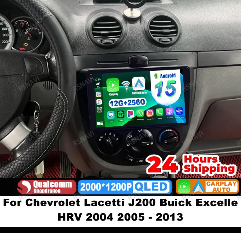 Автомобильный радиоприемник Android 15 для Chevrolet Lacetti J200 Buick Excelle HRV 2004 2005-2013, навигация, мультимедиа, 5G, WIFI, DVD 4G LTE BT
Автомобильный радиоприемник Android 15 для Chevrolet Lacetti J200 Buick Excelle HRV 2004 2005-2013, навигация, мультимедиа, 5G, WIFI, DVD 4G LTE BT