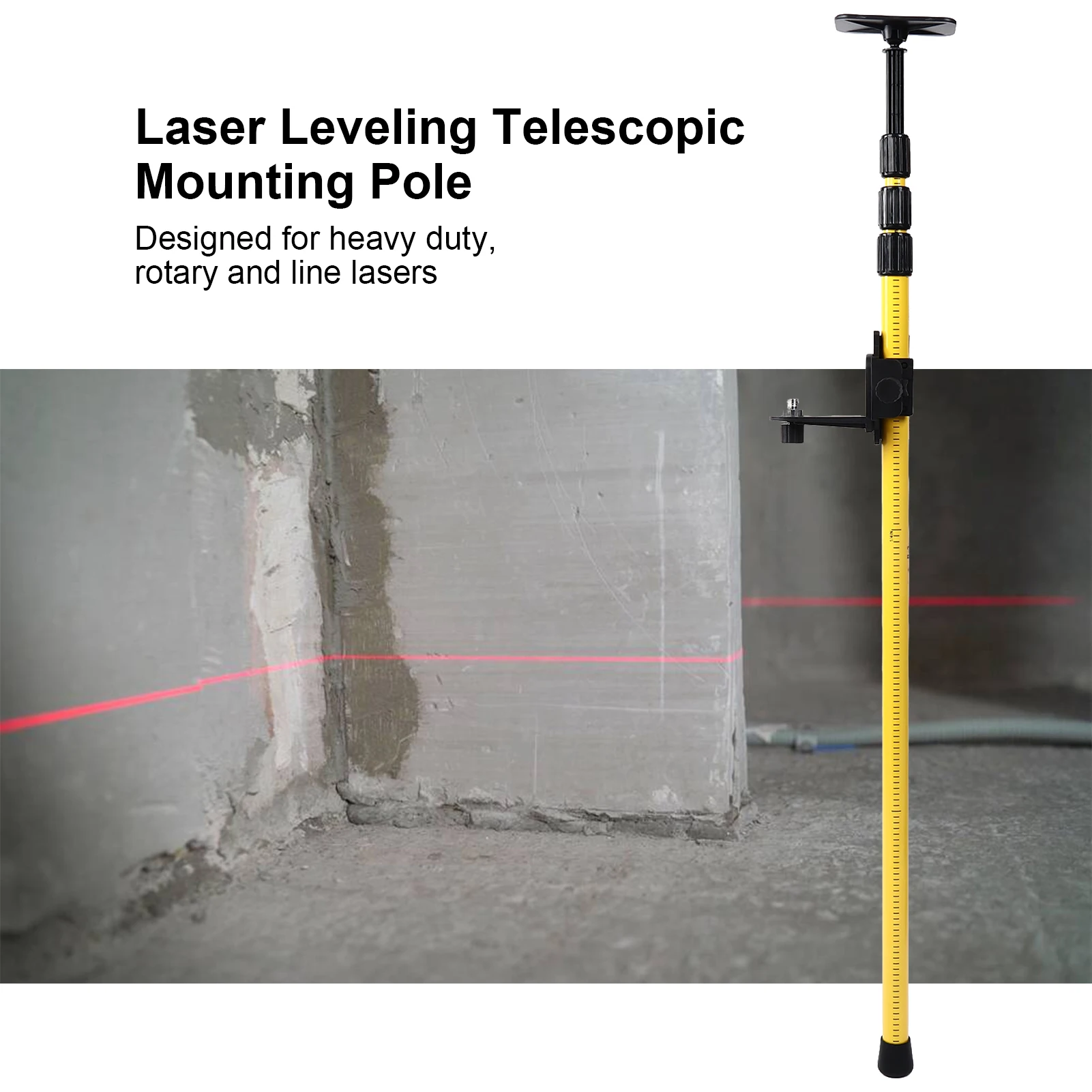 Leveling Telescoping Pole Laser Telescopic Pole 112-280cm Adjustable with Lifting Table for Rotary and Line Lasers
Leveling Telescoping Pole Laser Telescopic Pole 112-280cm Adjustable with Lifting Table for Rotary and Line Lasers