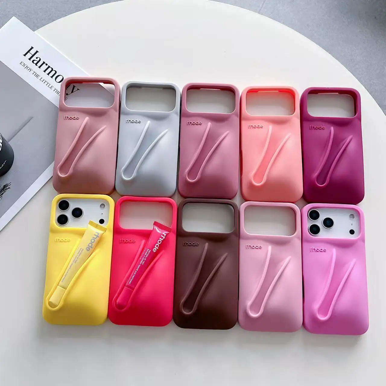 RHODE New portable lipstick case with rhode lip gloss holder for iphone 17air 15 16 12 13 14 promax plus silicone case with case
RHODE New portable lipstick case with rhode lip gloss holder for iphone 17air 15 16 12 13 14 promax plus silicone case with case