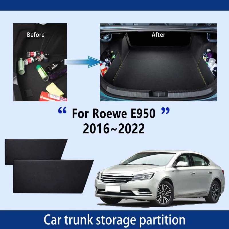 Автомобильные аксессуары для Roewe E950 2016 ~ 2022 утолщенная перегородка для хранения багажника, многофункциональный органайзер для салона автомобиля
Автомобильные аксессуары для Roewe E950 2016 ~ 2022 утолщенная перегородка для хранения багажника, многофункциональный органайзер для салона автомобиля