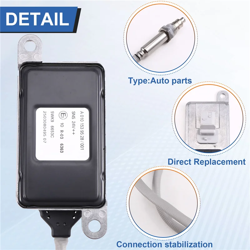 Reliable-5WK96653B 5WK96653C Nox Sensor For Mercedes-Benz Actros MP4 EURO6 Nox Sensor For MERCEDES
Reliable-5WK96653B 5WK96653C Nox Sensor For Mercedes-Benz Actros MP4 EURO6 Nox Sensor For MERCEDES