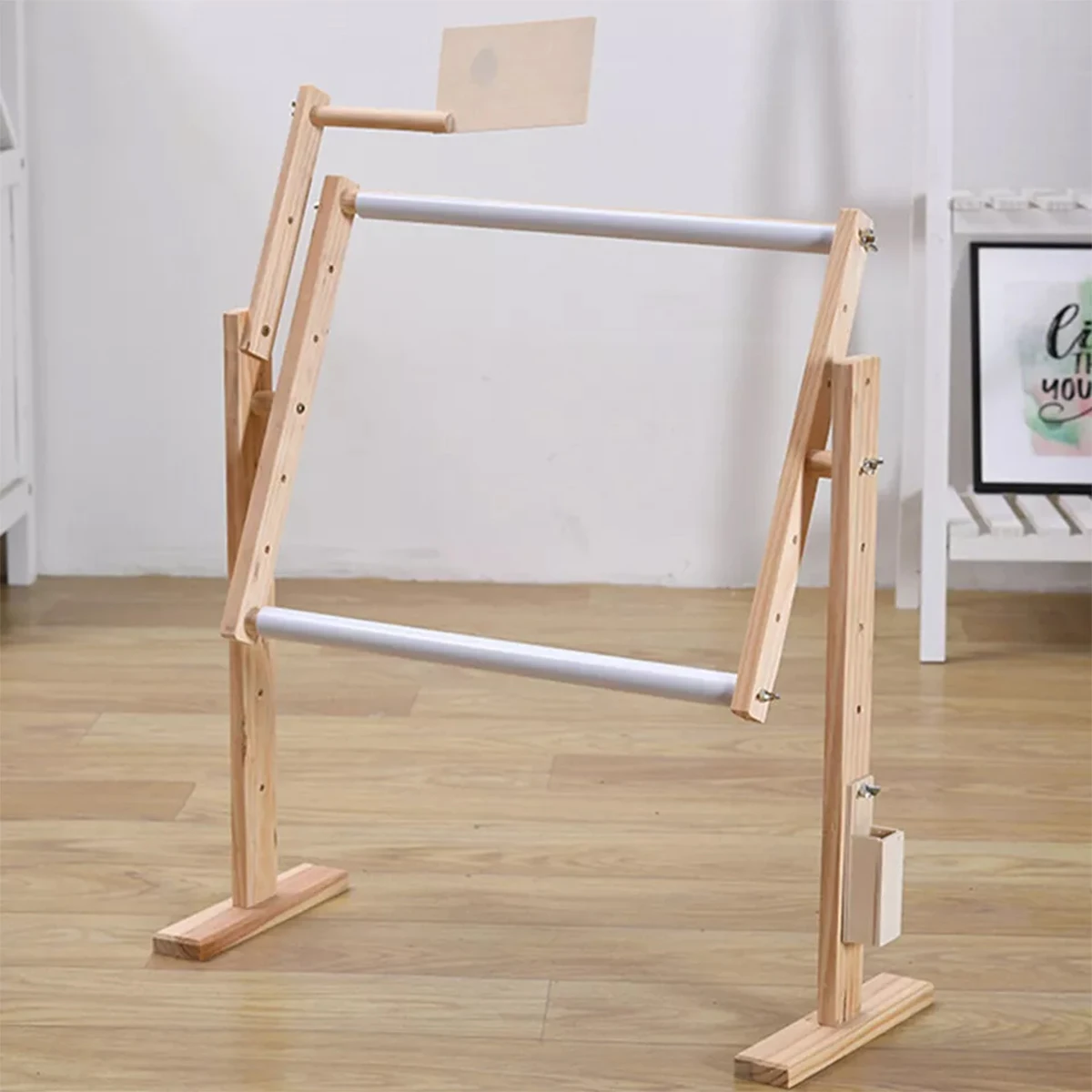 1Pcs Useful Desktop Floor Stand Solid Wood Cross Stitch Frame for DIY Needlework Adjustable Cross Stitch Rack Sewing
1Pcs Useful Desktop Floor Stand Solid Wood Cross Stitch Frame for DIY Needlework Adjustable Cross Stitch Rack Sewing