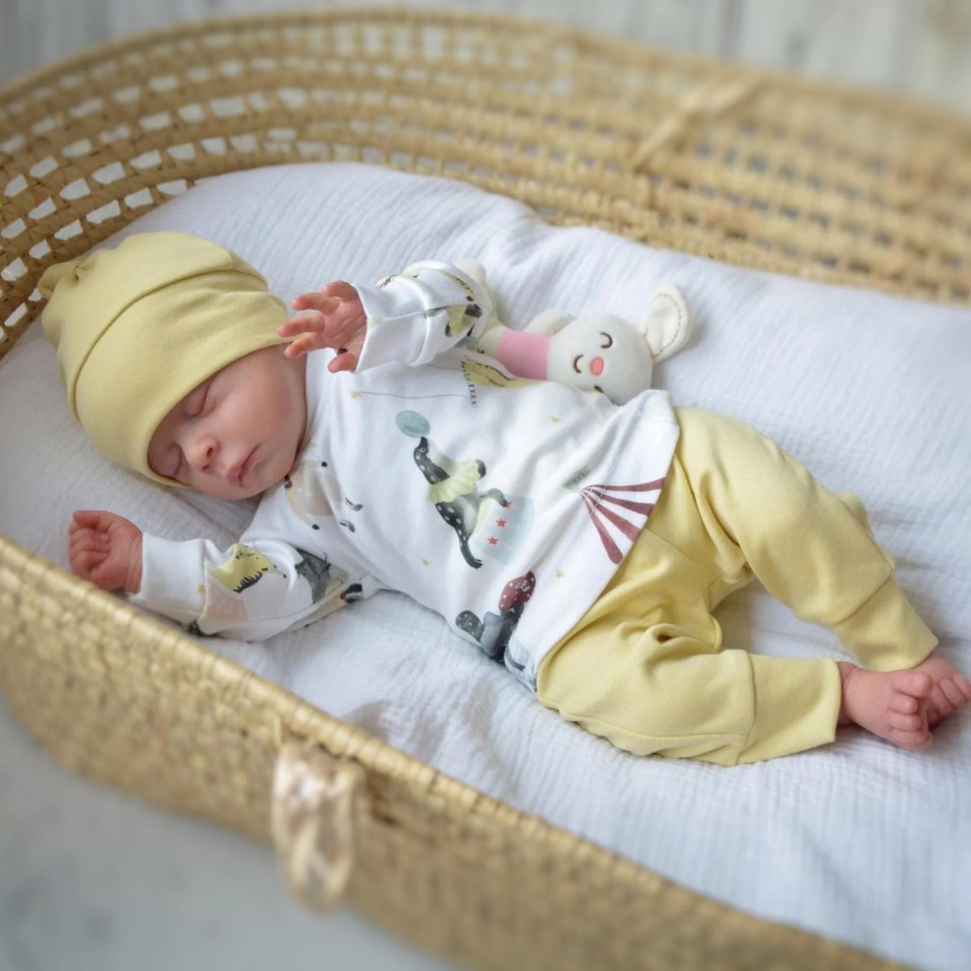 50 CM Asleep Cute Sleeping Reborn Baby Doll with 3D Skin With Visible Veins Vinyl Limbs Cloth Body Bebe Toy For Girl
50 CM Asleep Cute Sleeping Reborn Baby Doll with 3D Skin With Visible Veins Vinyl Limbs Cloth Body Bebe Toy For Girl