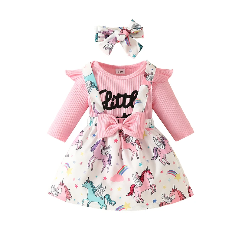 Newborn Baby Girl Bodysuits Pink Letter Printing Long Sleeve Onesie Unicorn Butterfly Slip Dress Suits Infant Girls 3Pcs Sets
Newborn Baby Girl Bodysuits Pink Letter Printing Long Sleeve Onesie Unicorn Butterfly Slip Dress Suits Infant Girls 3Pcs Sets