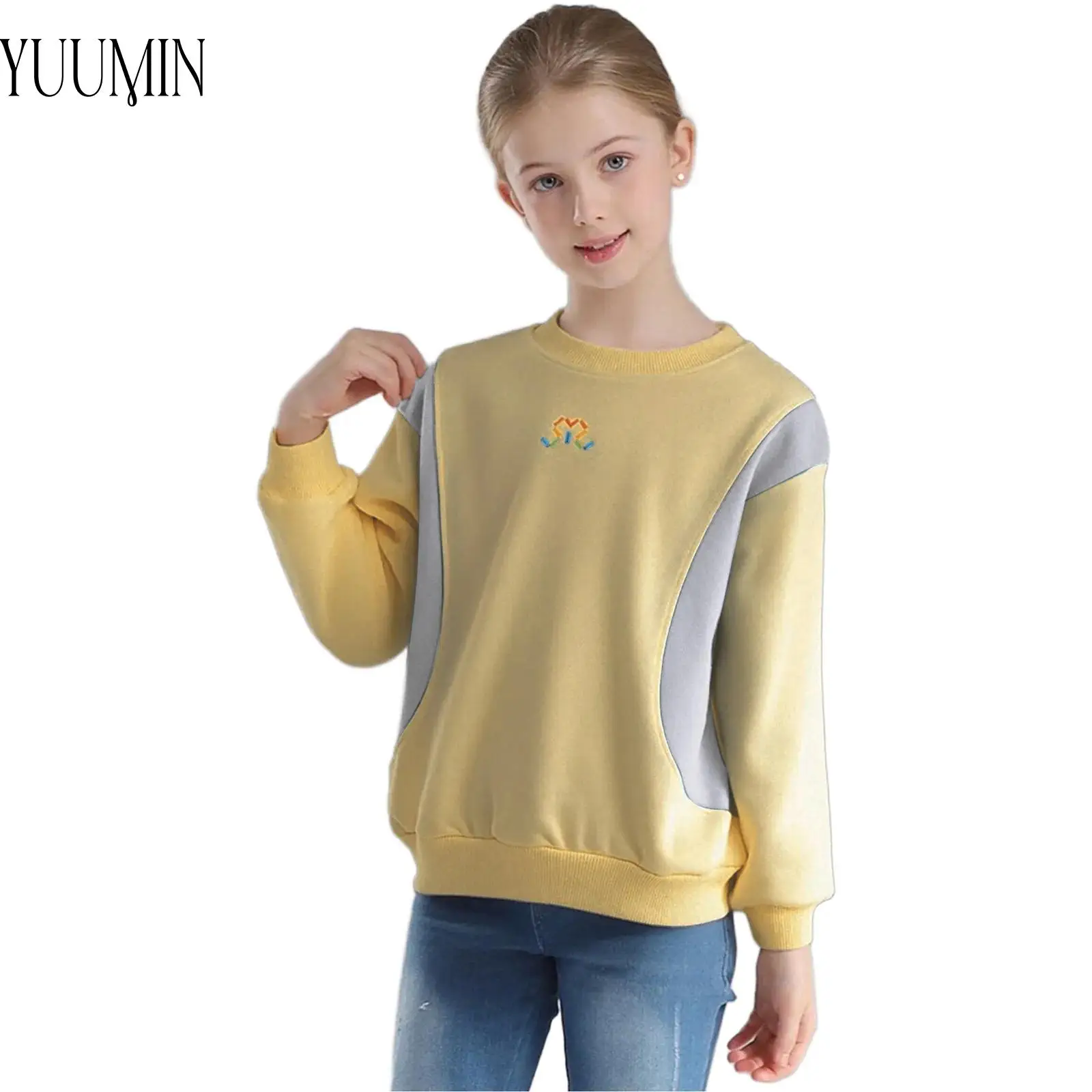 Kids Boys Girls Fashion Color Block Patchwork Sweatshirt Round Neck Long Sleeve Pullover Top Sportswear for Holiday Casual Daily
Kids Boys Girls Fashion Color Block Patchwork Sweatshirt Round Neck Long Sleeve Pullover Top Sportswear for Holiday Casual Daily