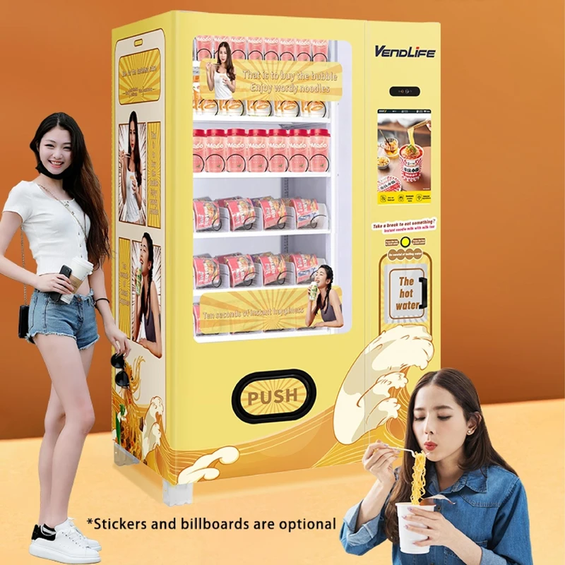 New Style Customized Instant Ramen Cup Noodle Vending Machine Hot Water Function Easy Maintenance Subway Office
New Style Customized Instant Ramen Cup Noodle Vending Machine Hot Water Function Easy Maintenance Subway Office