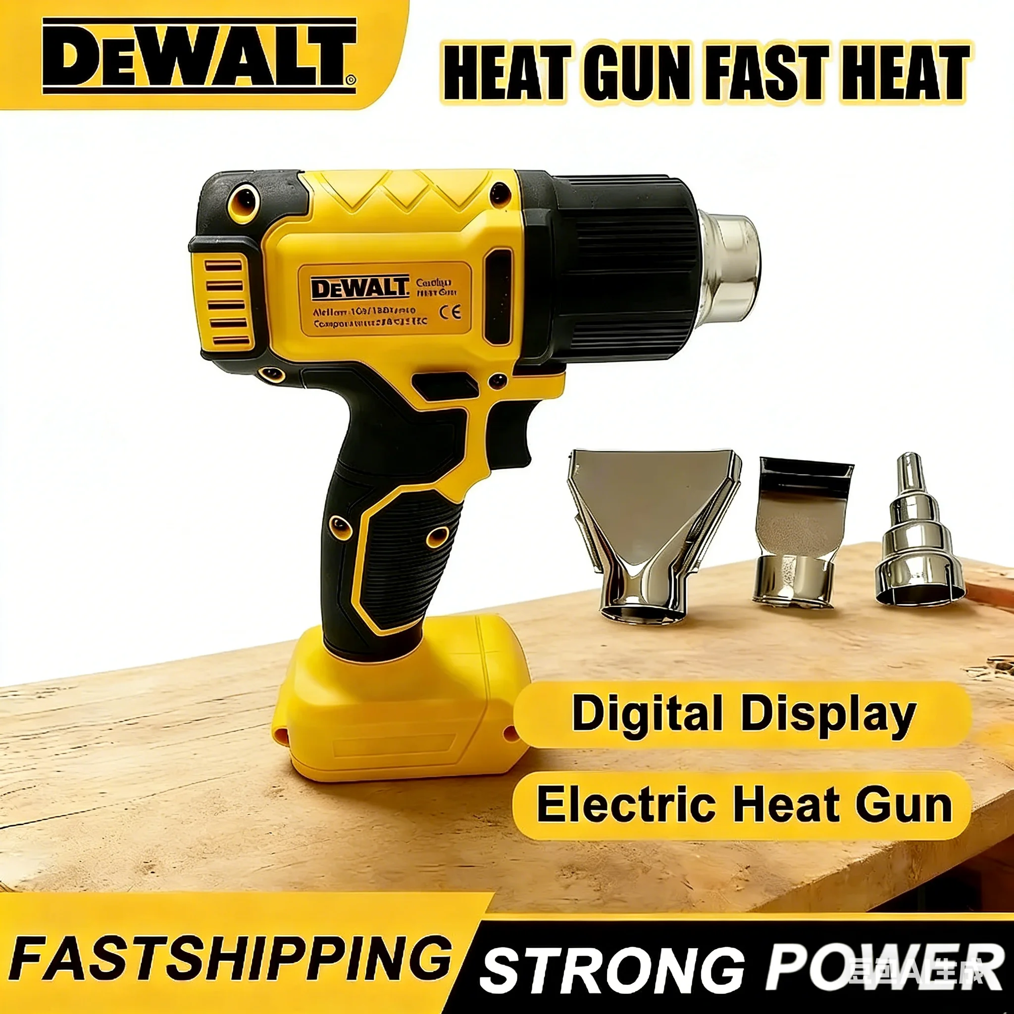 DEWALT Heat Gun Tool Cordless Only Shrink wrapping Thermal blower Tool Industrial electric hot air gun For DEWALT Battery
DEWALT Heat Gun Tool Cordless Only Shrink wrapping Thermal blower Tool Industrial electric hot air gun For DEWALT Battery