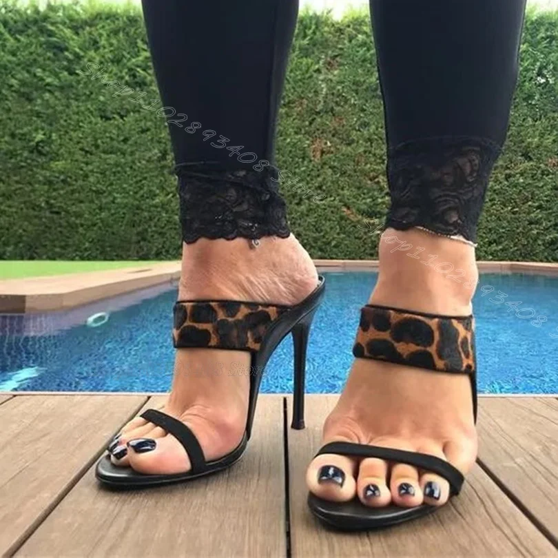 Leopard Print Stiletto Sexy Slippers Open Toe Casual Comfortable British Style Summer Design Women Slippers Zapatos Para Mujere
Leopard Print Stiletto Sexy Slippers Open Toe Casual Comfortable British Style Summer Design Women Slippers Zapatos Para Mujere