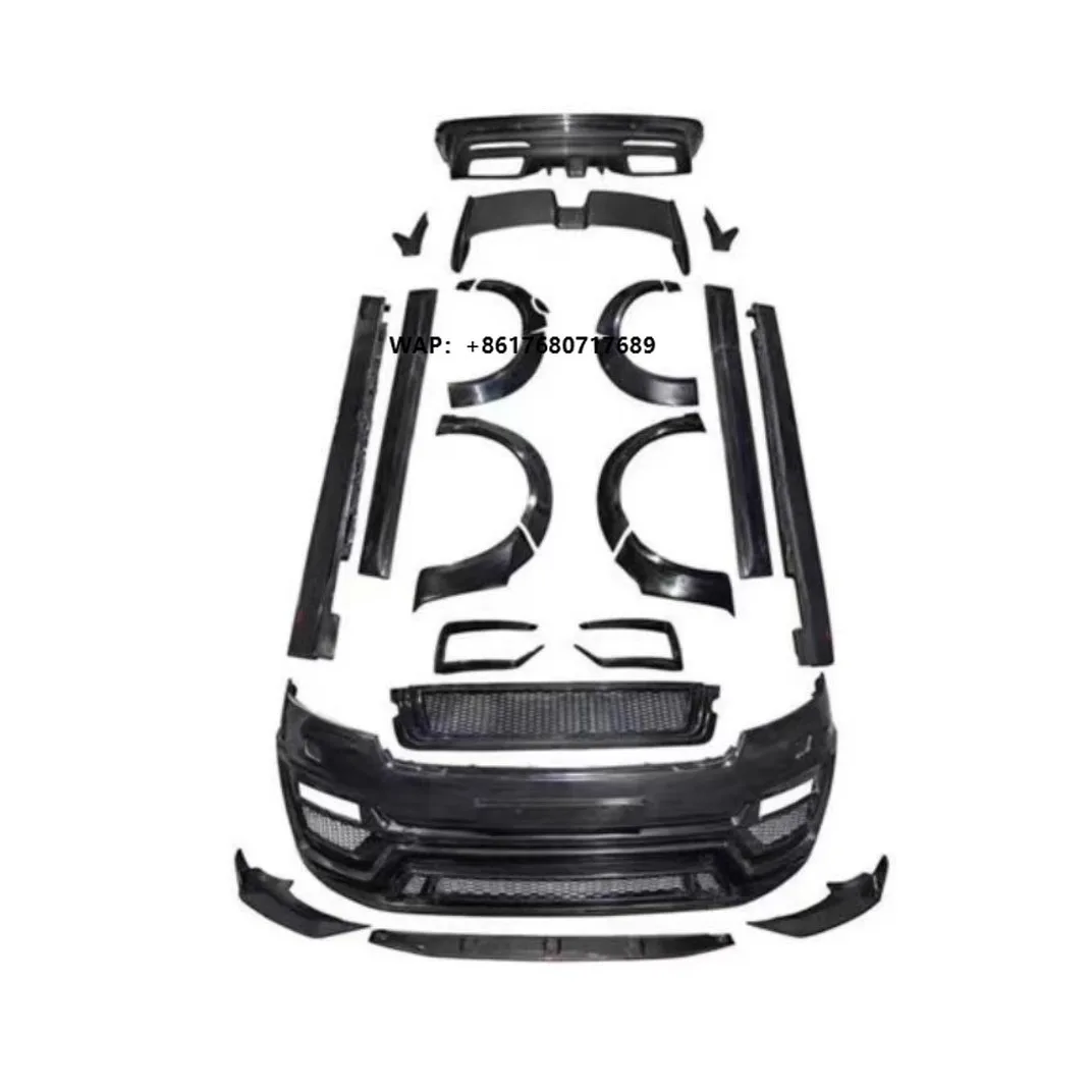 Body Kit for Land Range Rover Velar Front Bumper Wide Flare Carbon Fiber Front Lip Rear Diffuser Side Skirts and Trunk Spoiler
Body Kit for Land Range Rover Velar Front Bumper Wide Flare Carbon Fiber Front Lip Rear Diffuser Side Skirts and Trunk Spoiler