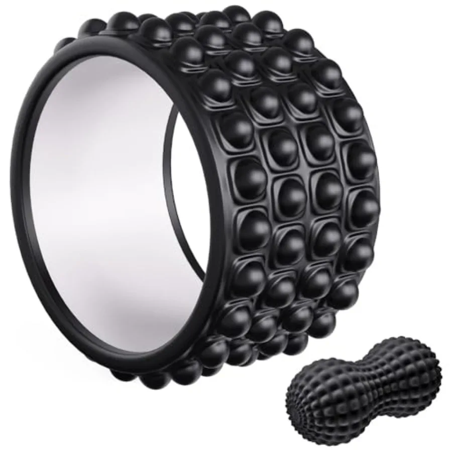 Back Roller WheelBack Stretcher Back Cracker Yoga Wheel Foam Roller for Back Pain Relief and Posture Correction with Massage Ba
Back Roller WheelBack Stretcher Back Cracker Yoga Wheel Foam Roller for Back Pain Relief and Posture Correction with Massage Ba