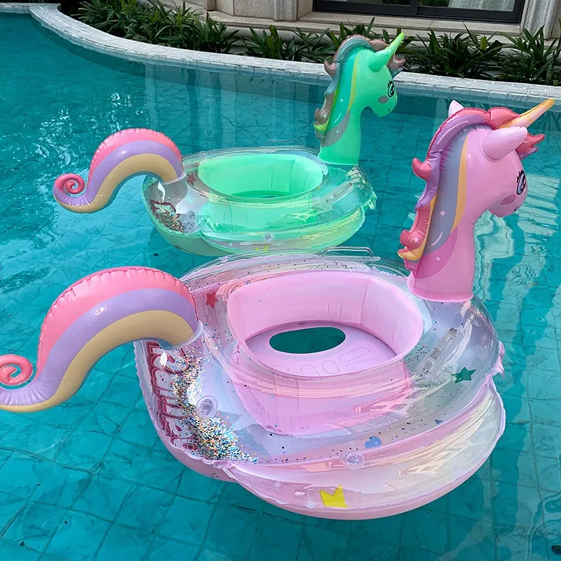 Children's Powder Rainbow Sequin Swimming Ring Inflated for Water Play Cute Unicorn Children's Sponge-bottom Seat Circle
Children's Powder Rainbow Sequin Swimming Ring Inflated for Water Play Cute Unicorn Children's Sponge-bottom Seat Circle