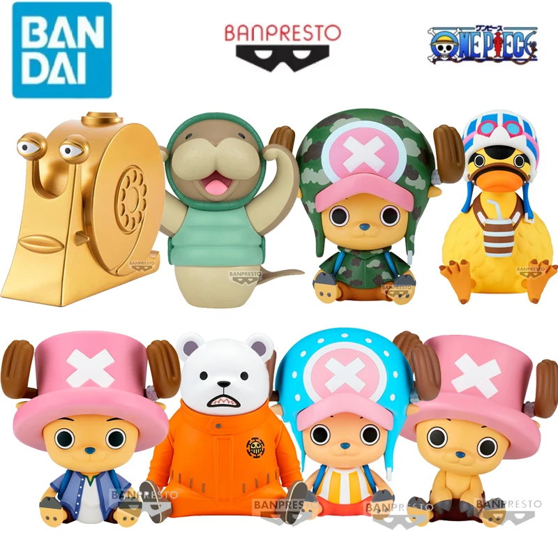 BANDAI Original Banpresto One Piece SOFVIMATES Gold Den Den Mushi Kung Fu Dugong Chopper Аниме Фигурки Игрушки Детский Подарок
BANDAI Original Banpresto One Piece SOFVIMATES Gold Den Den Mushi Kung Fu Dugong Chopper Аниме Фигурки Игрушки Детский Подарок