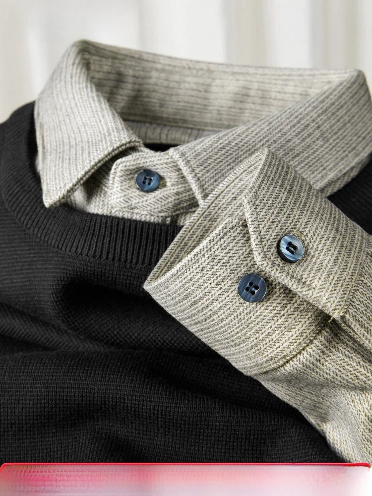 Утепленный зимний фланелевый свитер с воротником-рубашкой для мужчин, с длинным рукавом, повседневный, приталенный, теплый, вязаный, износостойкий, цветной, деловой стиль
Утепленный зимний фланелевый свитер с воротником-рубашкой для мужчин, с длинным рукавом, повседневный, приталенный, теплый, вязаный, износостойкий, цветной, деловой стиль