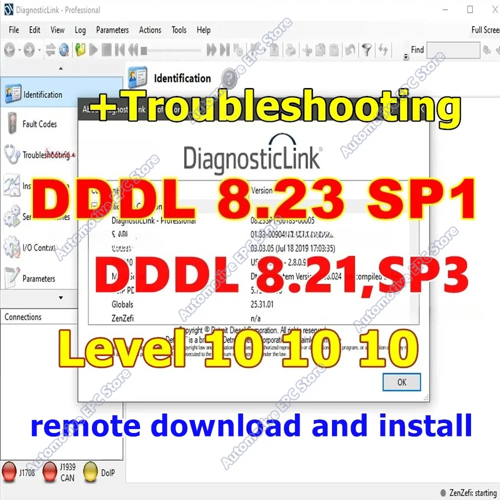 Latest DDDL 8.23 SP1 Detroit Diesel Diagnostic Link DDDL 8.21 SP3 Professional Level 10 10 10 + Troubleshooting online install
Latest DDDL 8.23 SP1 Detroit Diesel Diagnostic Link DDDL 8.21 SP3 Professional Level 10 10 10 + Troubleshooting online install
