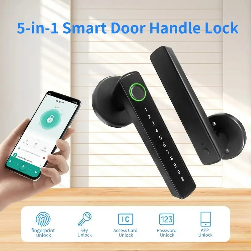 Indoor wooden door fingerprint lock household bedroom room smart lock office remote electronic combination lock
Indoor wooden door fingerprint lock household bedroom room smart lock office remote electronic combination lock