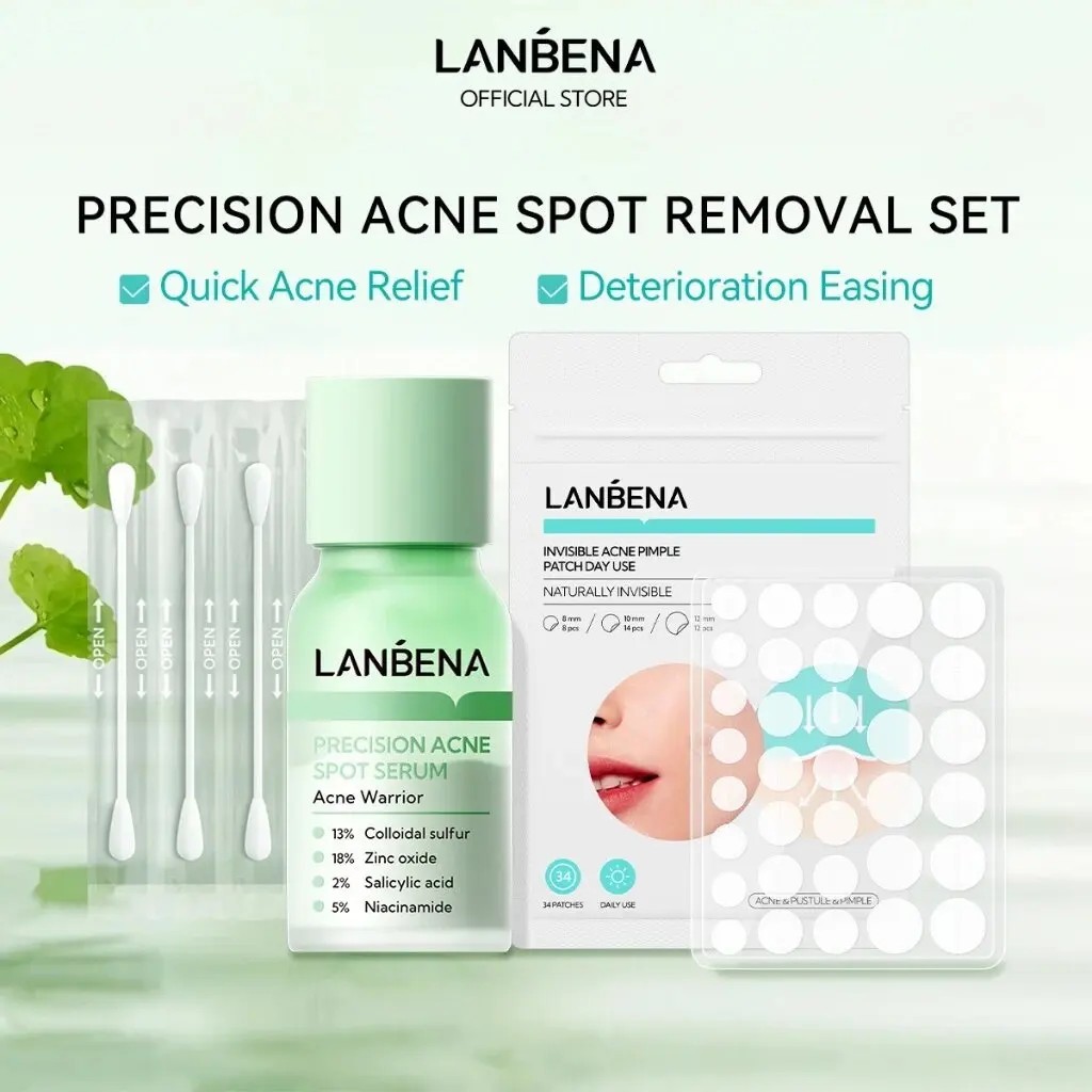 LANBENA 2% Salicylic Acid Acne-Removing And Spot-Fading Layering Essence Invisible Acne Daily Patch Acne Skin Care Set 2Pcs
LANBENA 2% Salicylic Acid Acne-Removing And Spot-Fading Layering Essence Invisible Acne Daily Patch Acne Skin Care Set 2Pcs